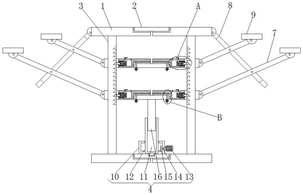 Supporting structure for formwork engineering