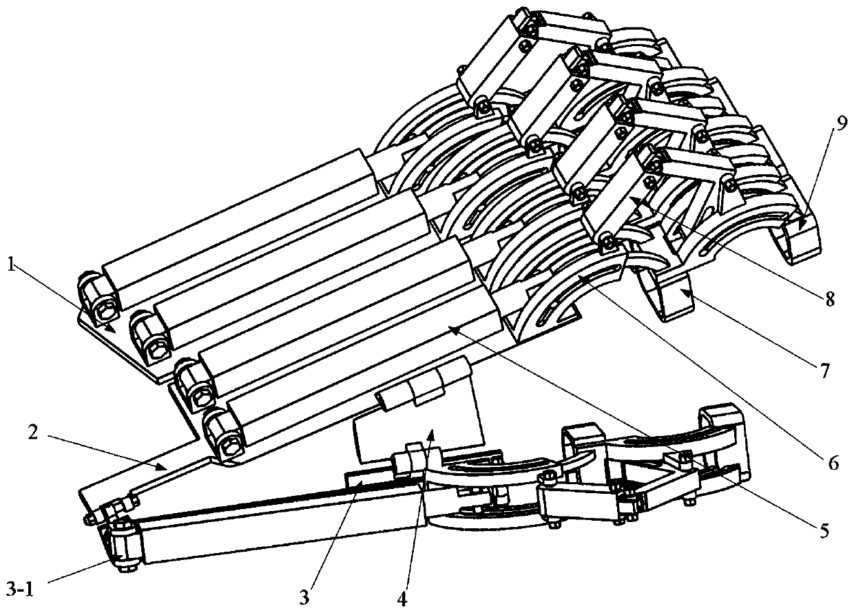 Push-rod underactuated finger rehabilitation training device