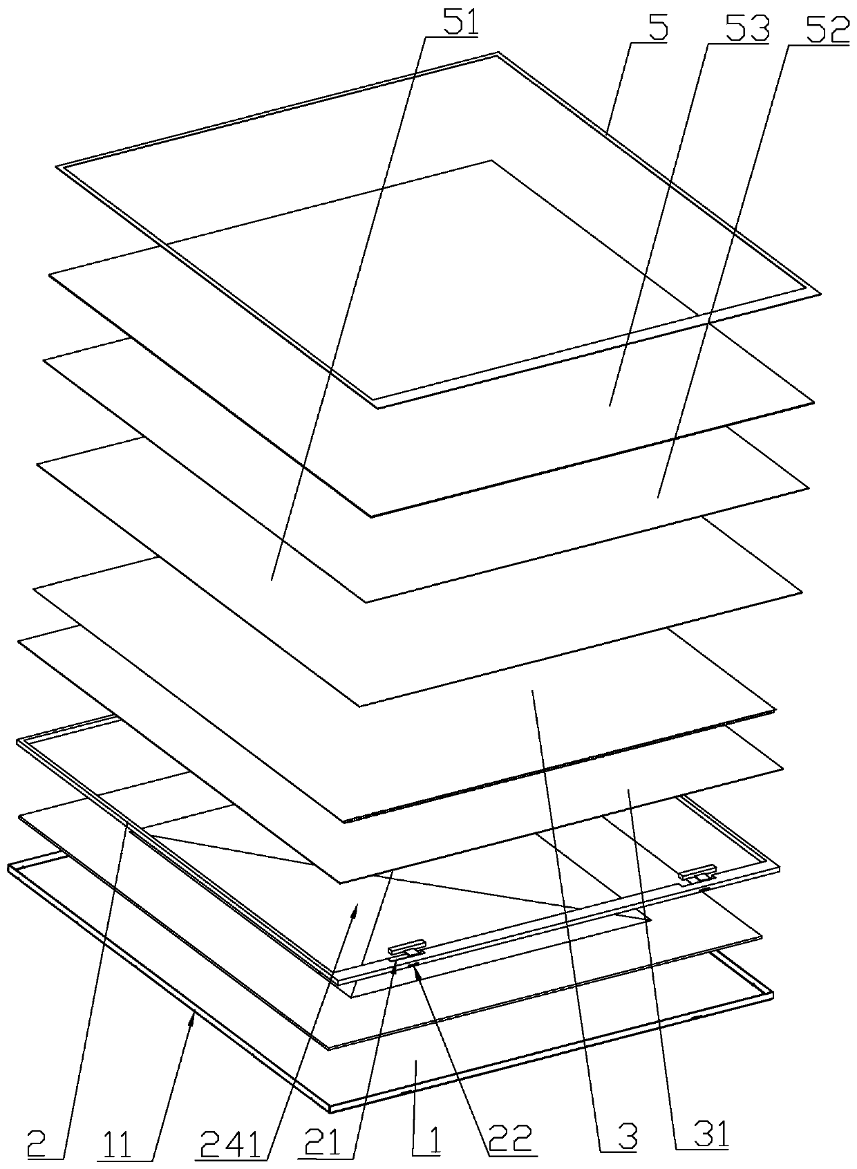 A kind of backlight device and its installation process