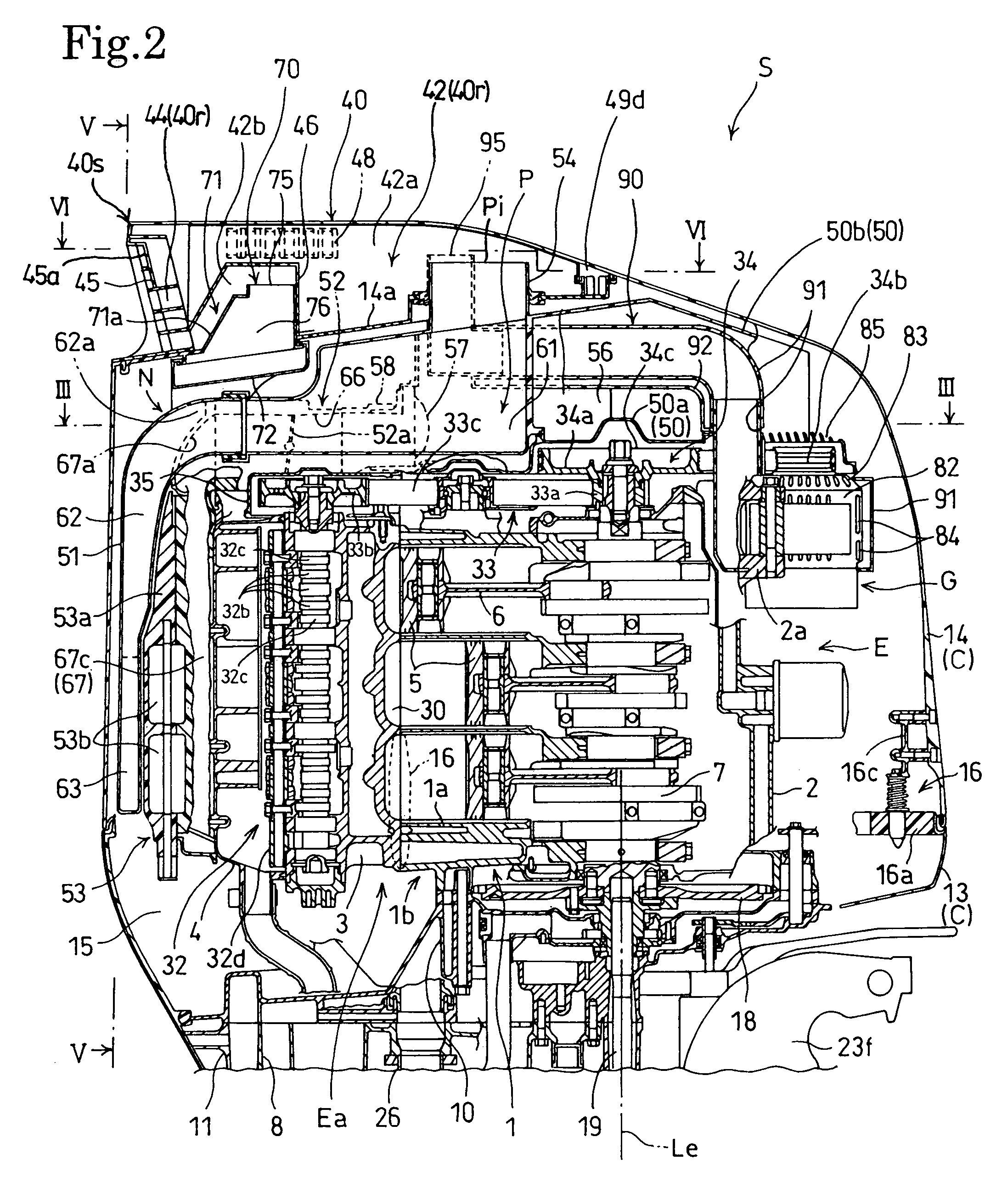Internal combustion engine and outboard motor provided with the same