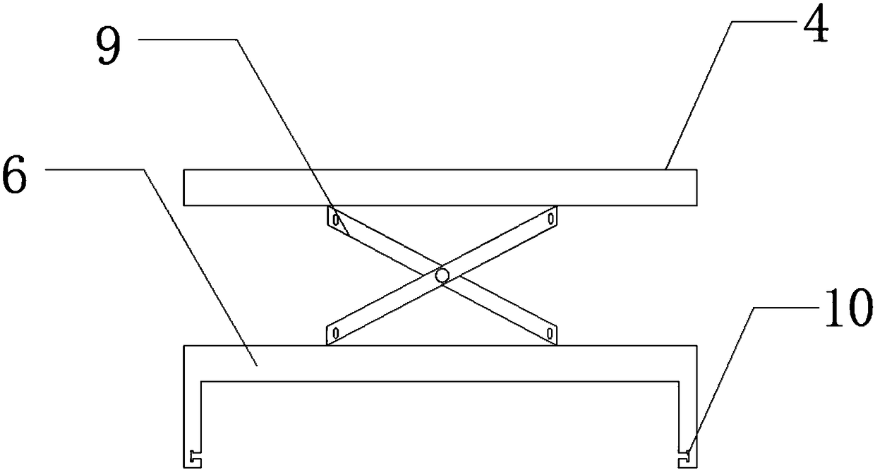 Scaffold floor device for wall building