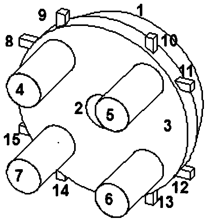 A jet-type pulverized coal distribution online adjustment system