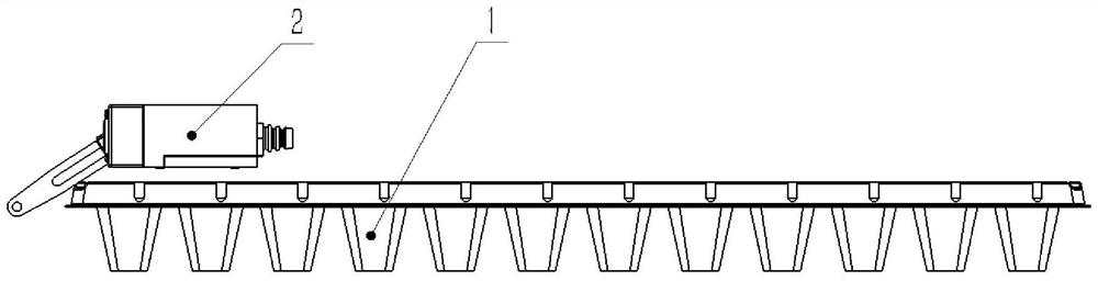 A system and method for automatic transplanting machine tray conveying positioning control system