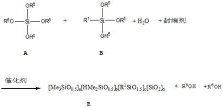 A kind of one-component room temperature curing silicone resin containing MQ structural unit and its preparation method