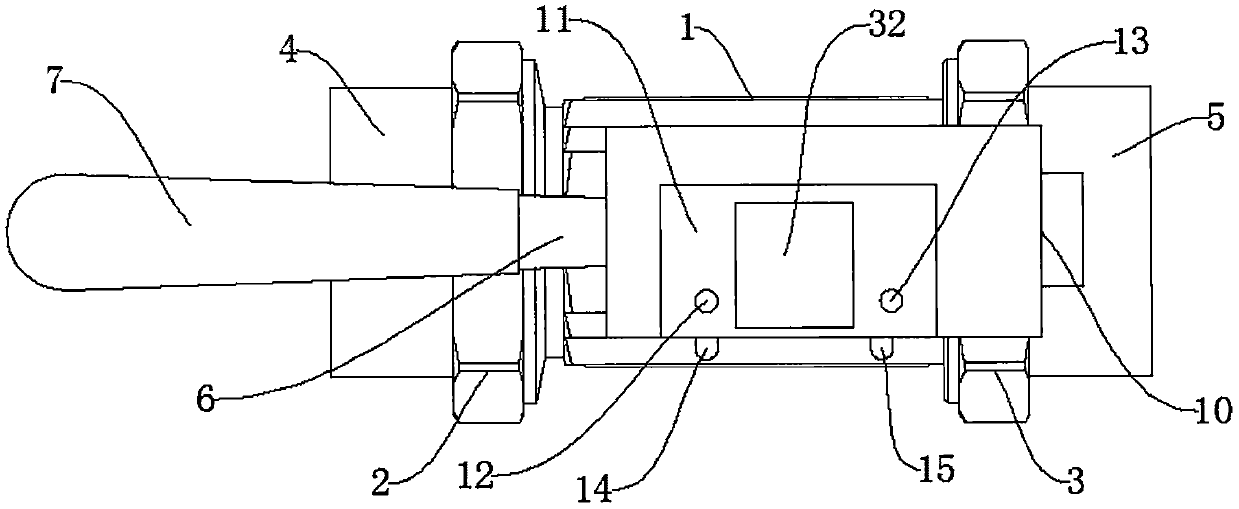 Square ball valve convenient to remotely control