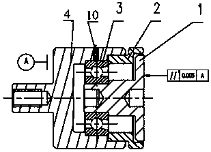 Locating element for accurately machining plunger helix