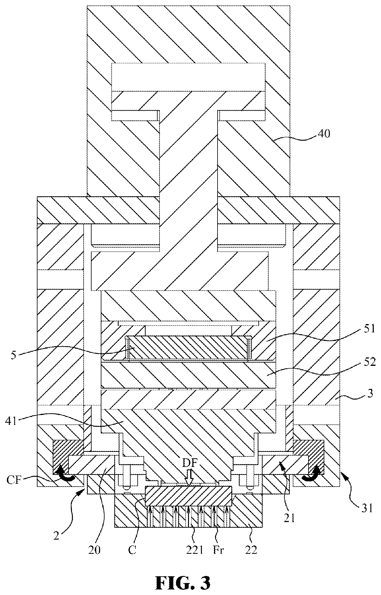 Sliding test device for electronic components