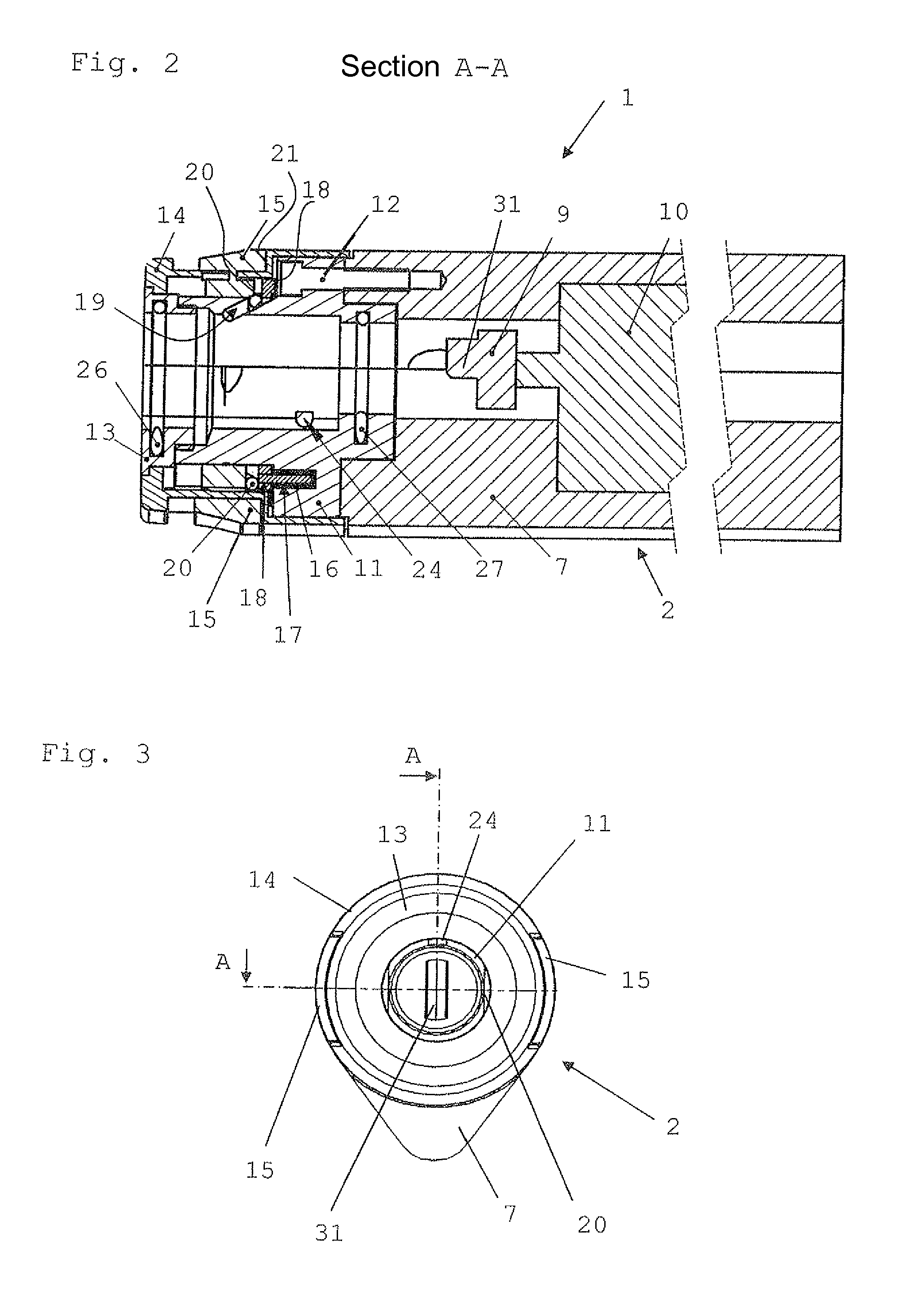 Surgical instrument for detachably connecting a handpiece to a surgical tool