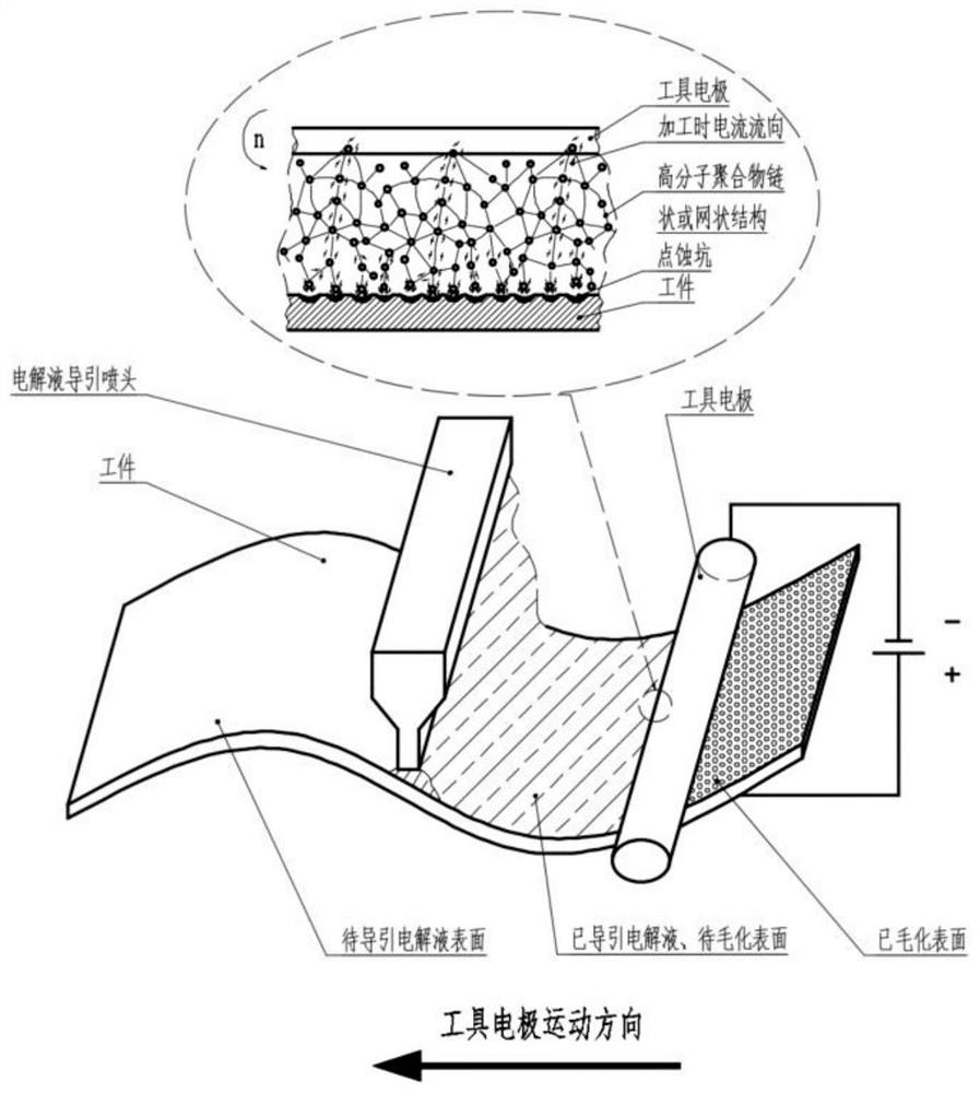 Metal material surface electrolytic texturing method