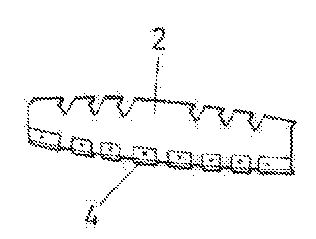 Composite rib for a torsion box and manufacturing method thereof