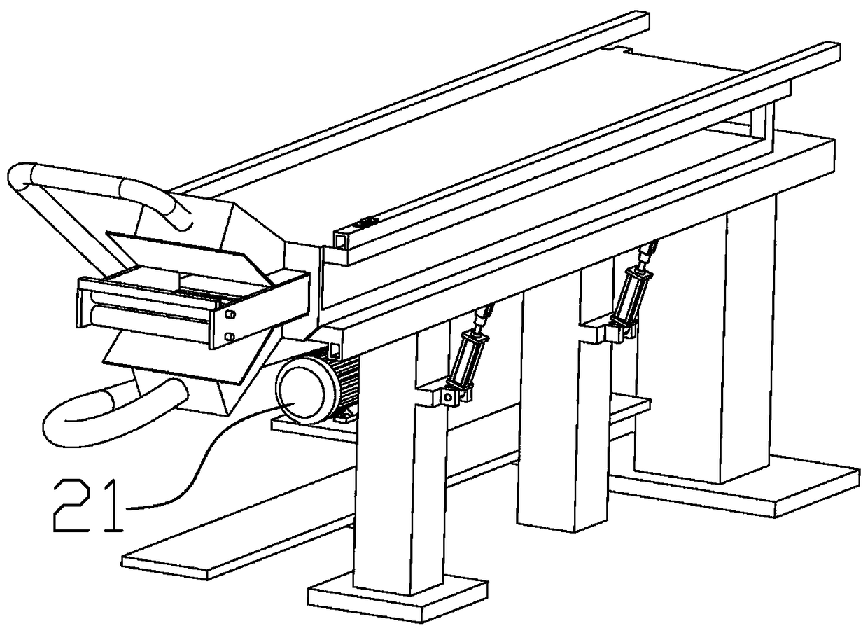 A foam roller blind production system