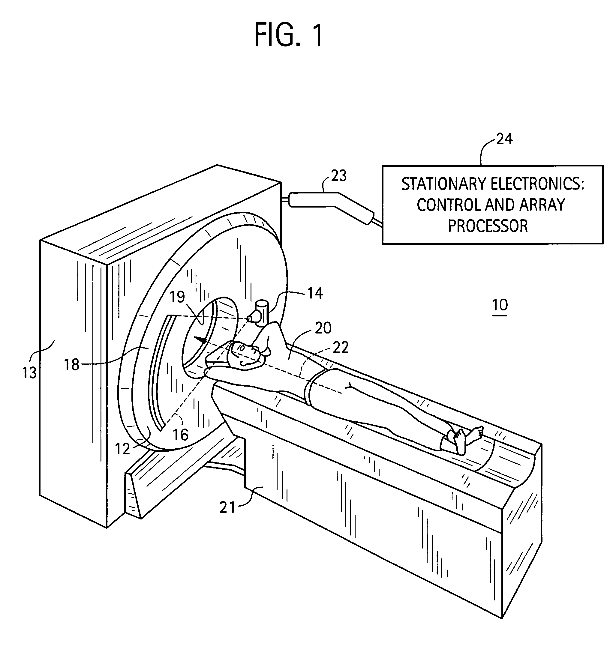 Multichannel contactless power transfer system for a computed tomography system