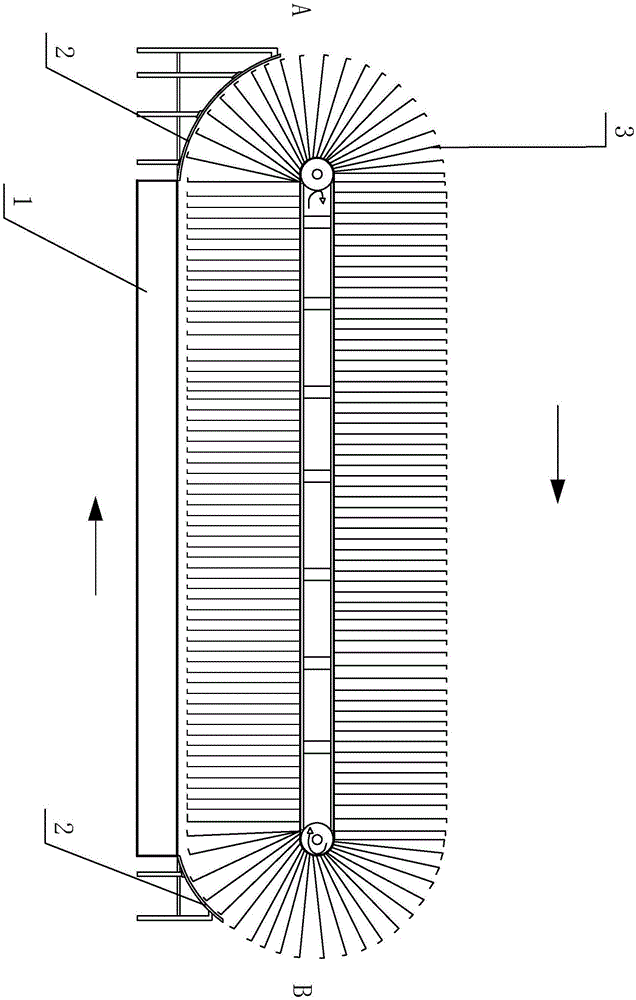 Wood chip conveying device