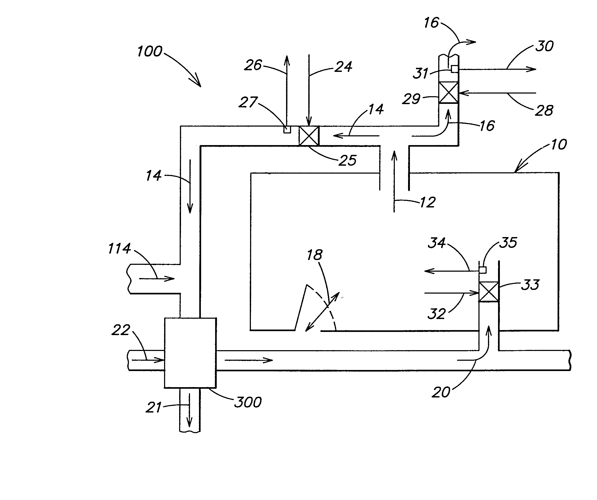 Methods and apparatus for recirculating air in a controlled ventilated environment