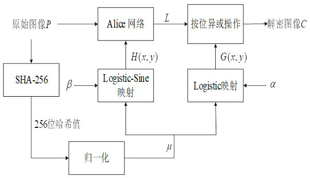 Image encryption method based on adversarial nerve cryptography and SHA control chaos