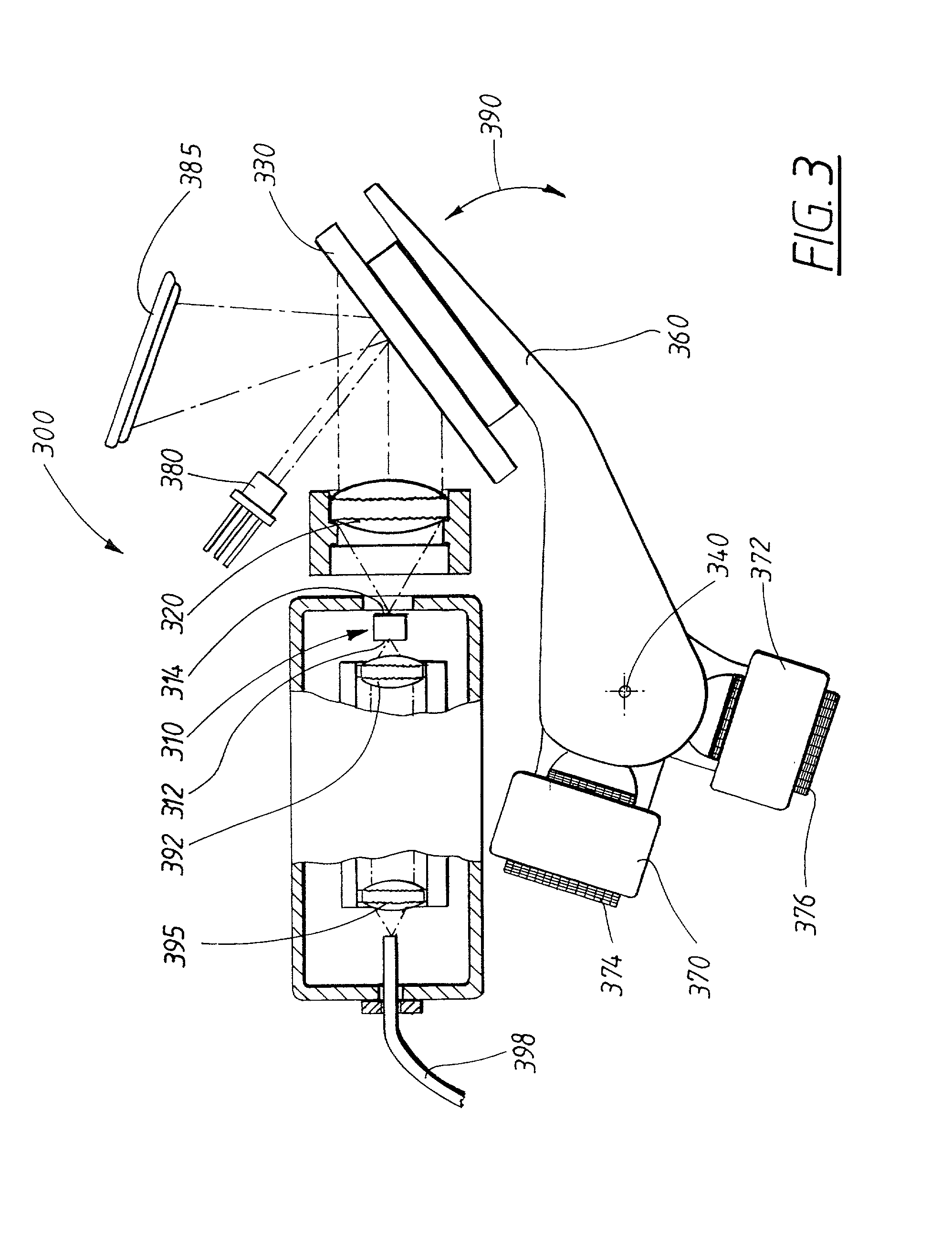 Device and method for tuning the wavelength of the light in an external cavity laser
