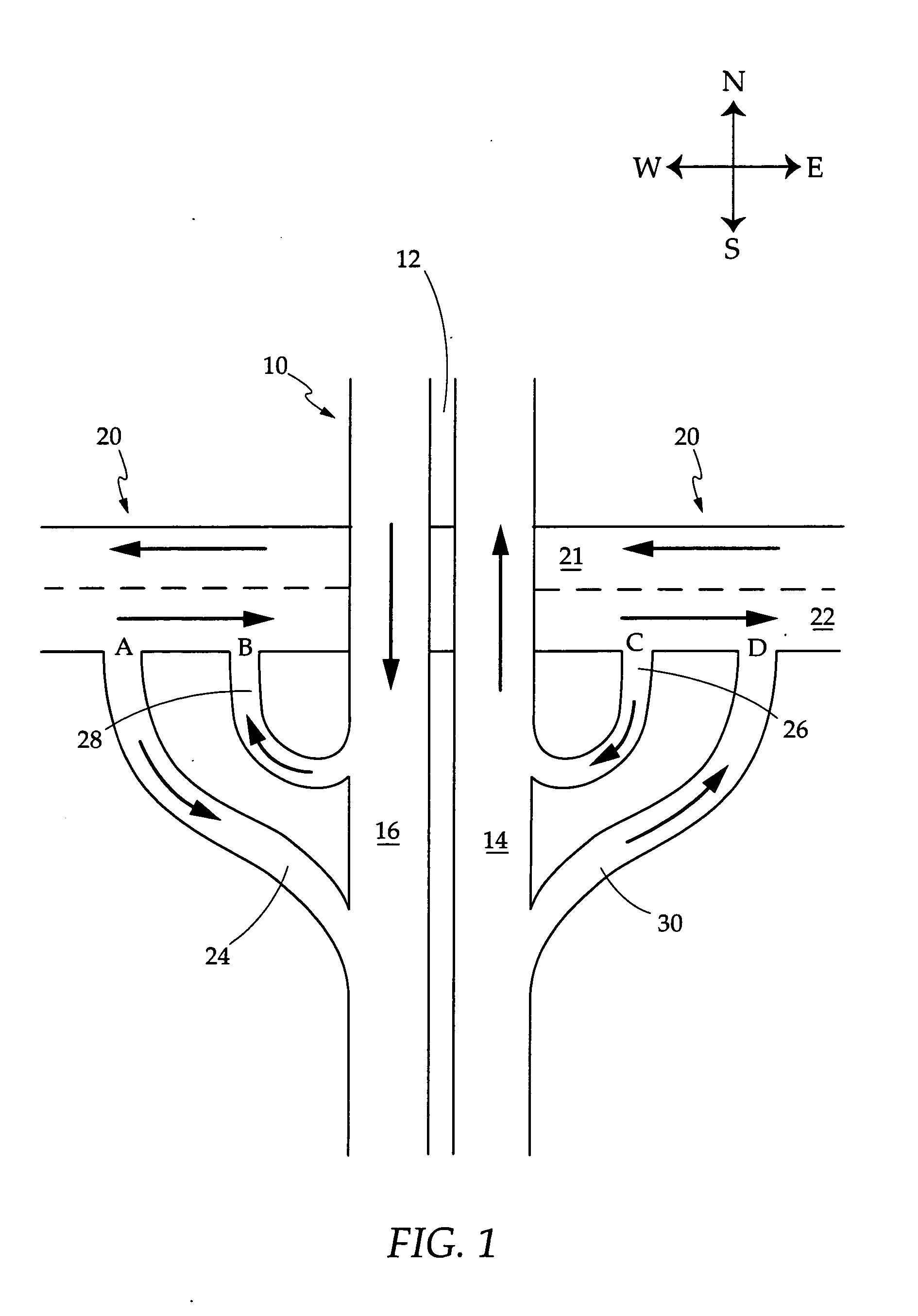 Reflective roadway warning system indicating incorrect vehicular travel direction