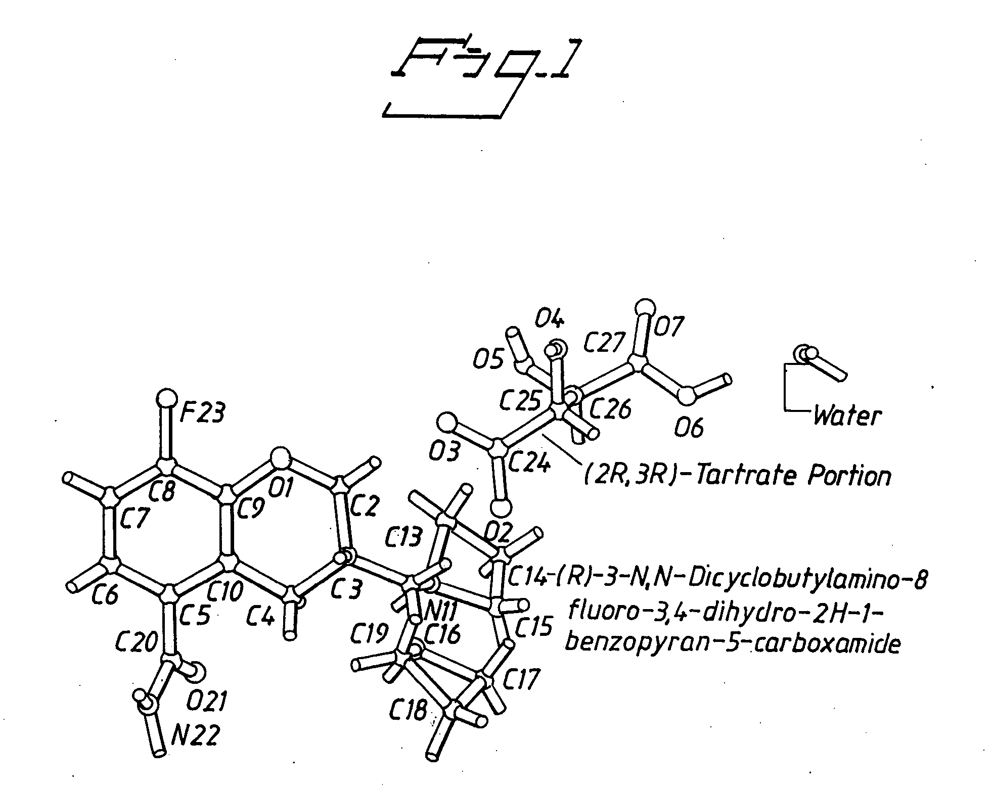 Tartrate salts of (R)-3-N,N-dicyclo-butylamino-8-fluoro-3,4-dihydro-2H-1-benzopyran-5-carboxamide