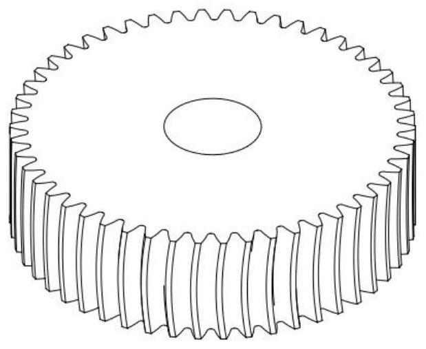 Machining machine tool and machining method for variable hyperbolic arc tooth trace cylindrical gears