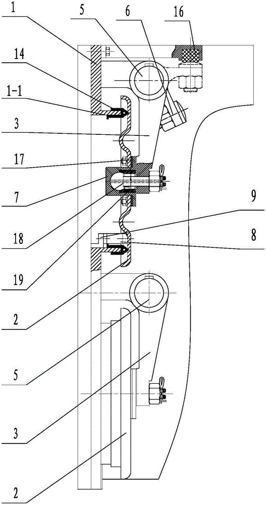 Pulsed concentrated air inflow closing device