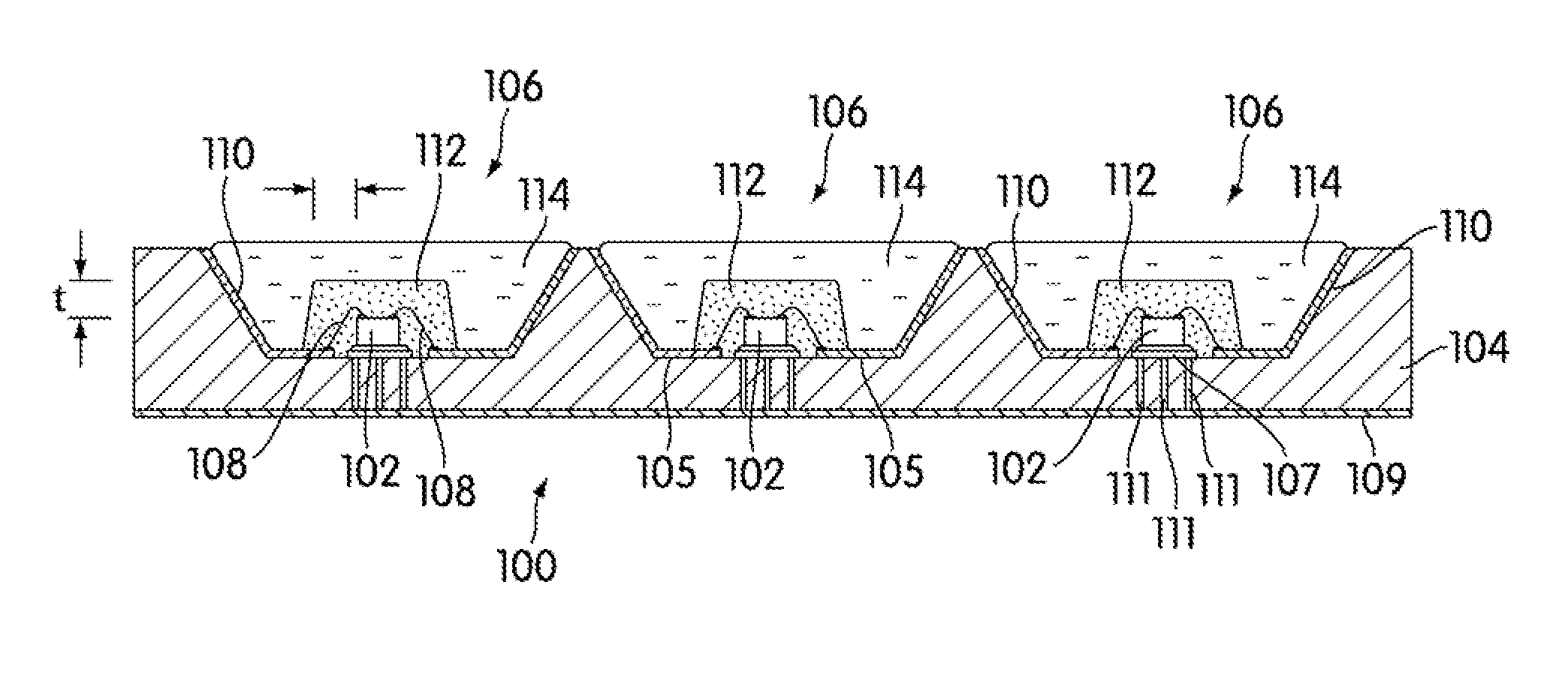 Light emitting devices with phosphor wavelength conversion and methods of manufacture thereof
