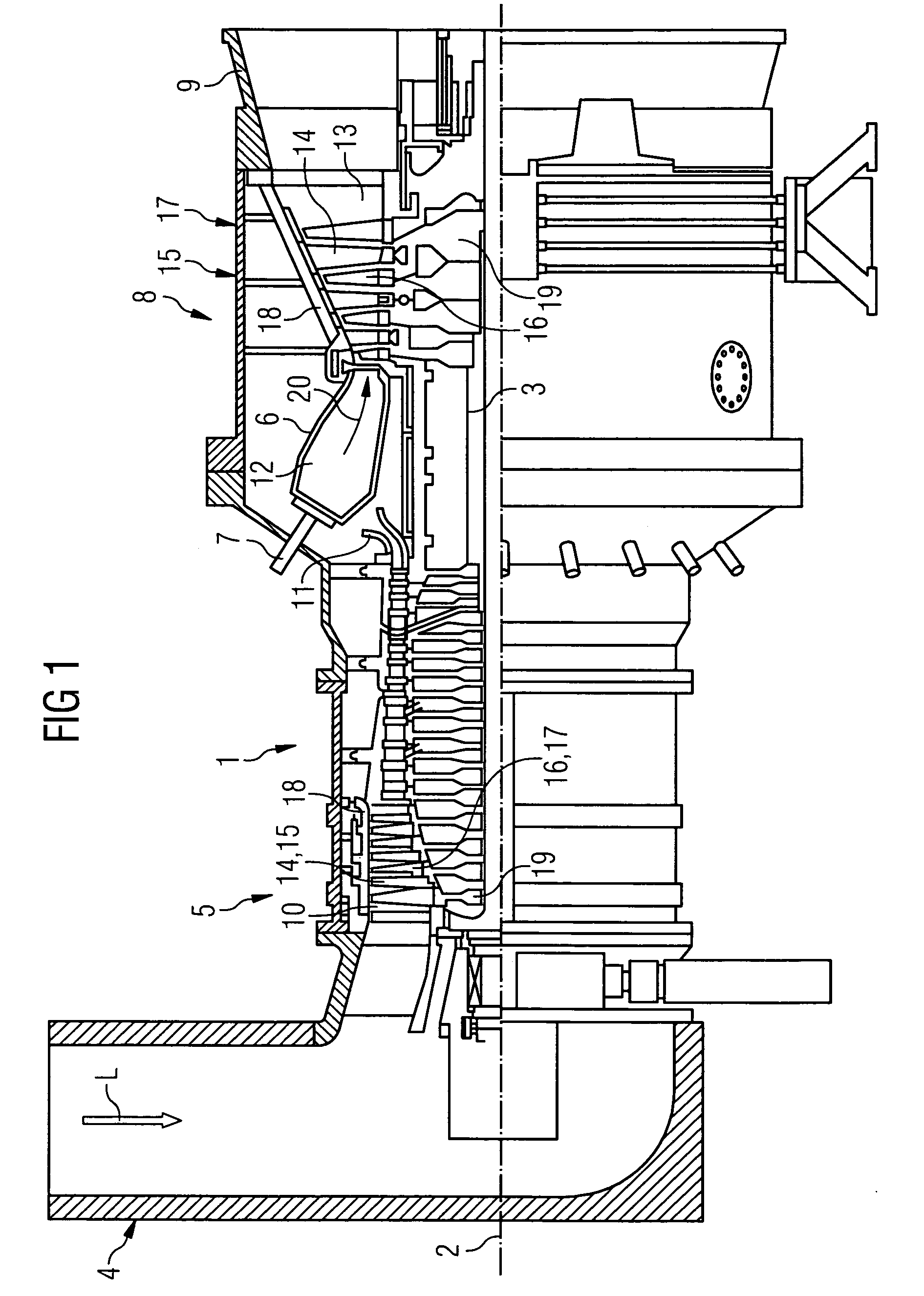 Cooling system for a gas turbine