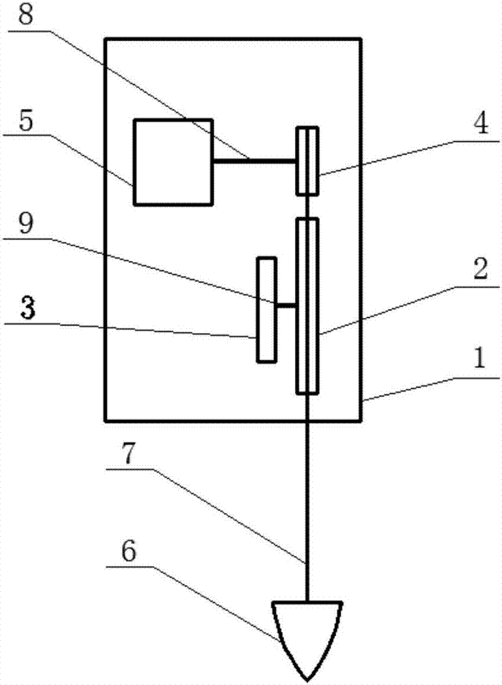 Elastic energy-storage type float water level gauge