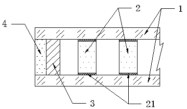 Composite glass having built-in aerogel, and preparation method thereof