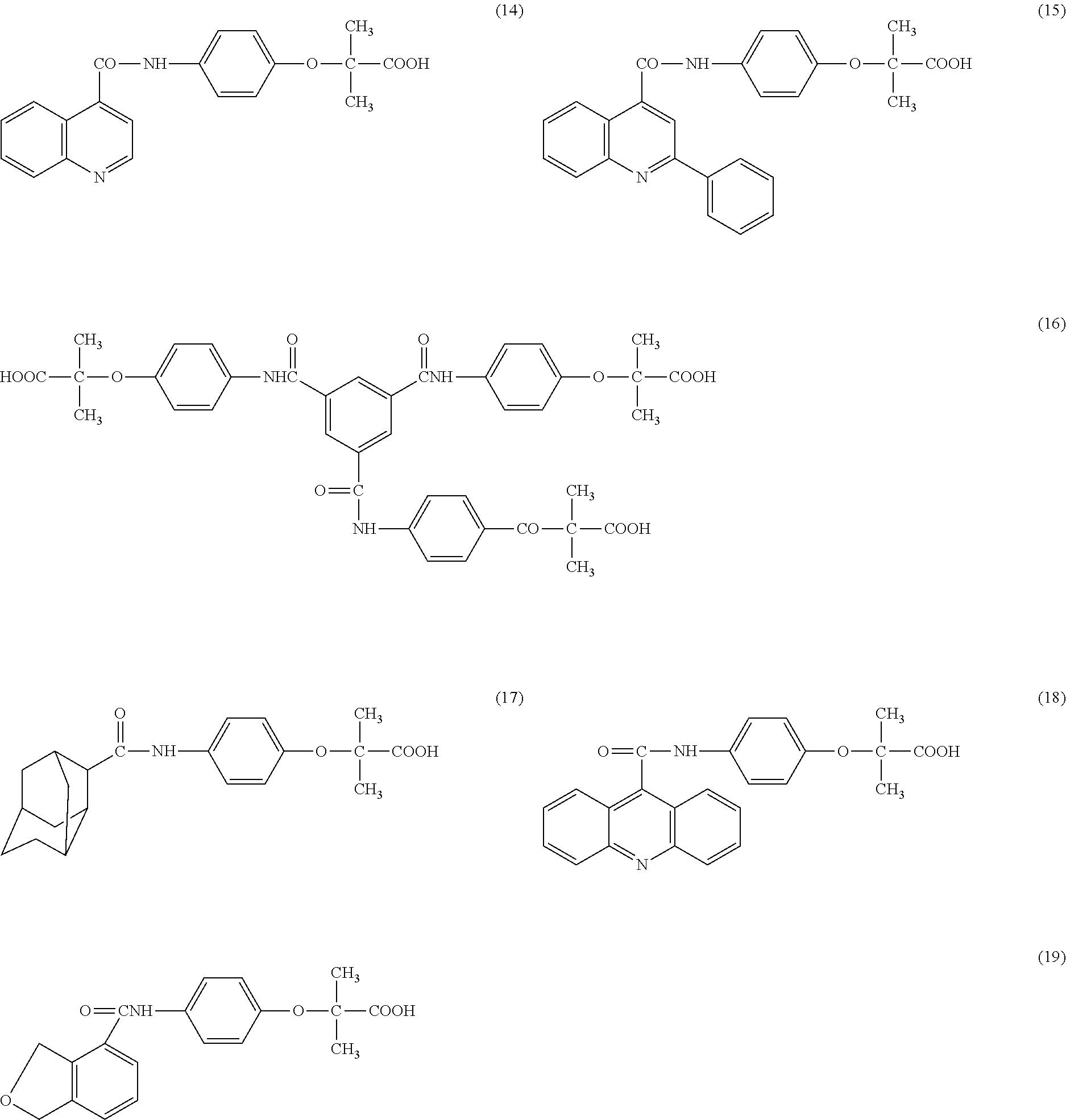 Phenoxyisobutyric acid compounds and method of synthesis