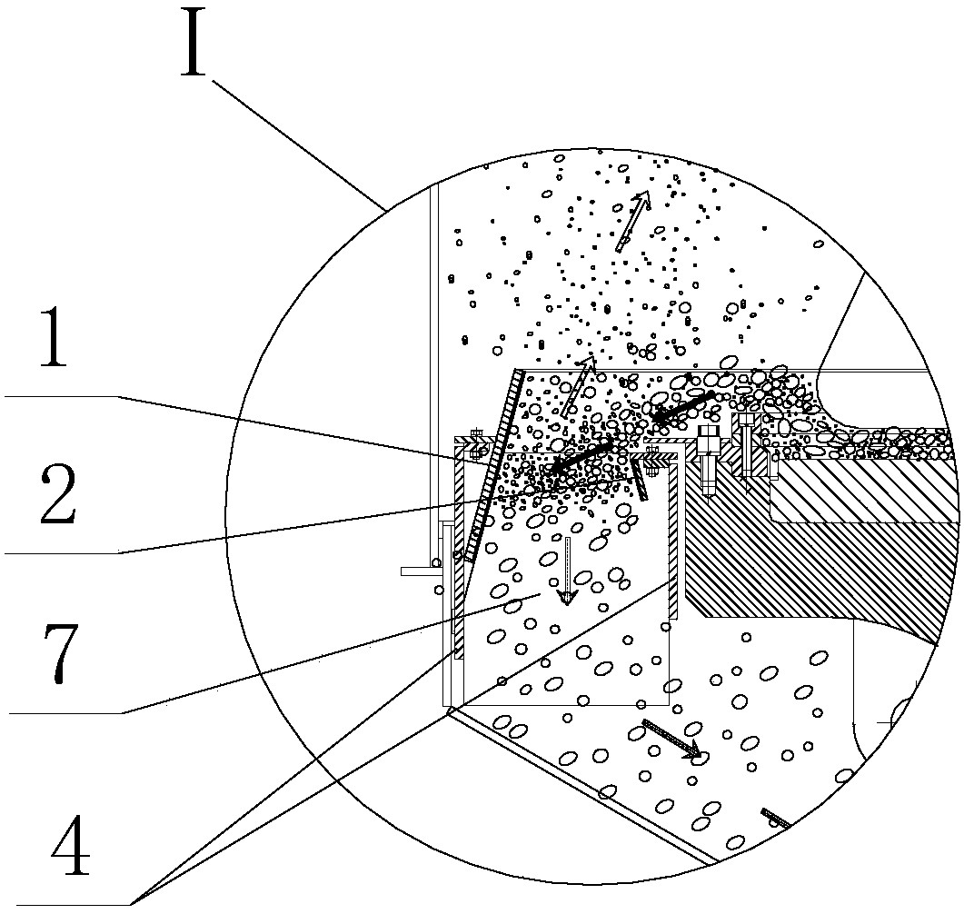 Air ring structure of a vertical roller mill
