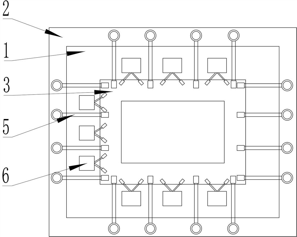 Core tube type broken bridge composite wall system for low-energy-consumption building and construction method