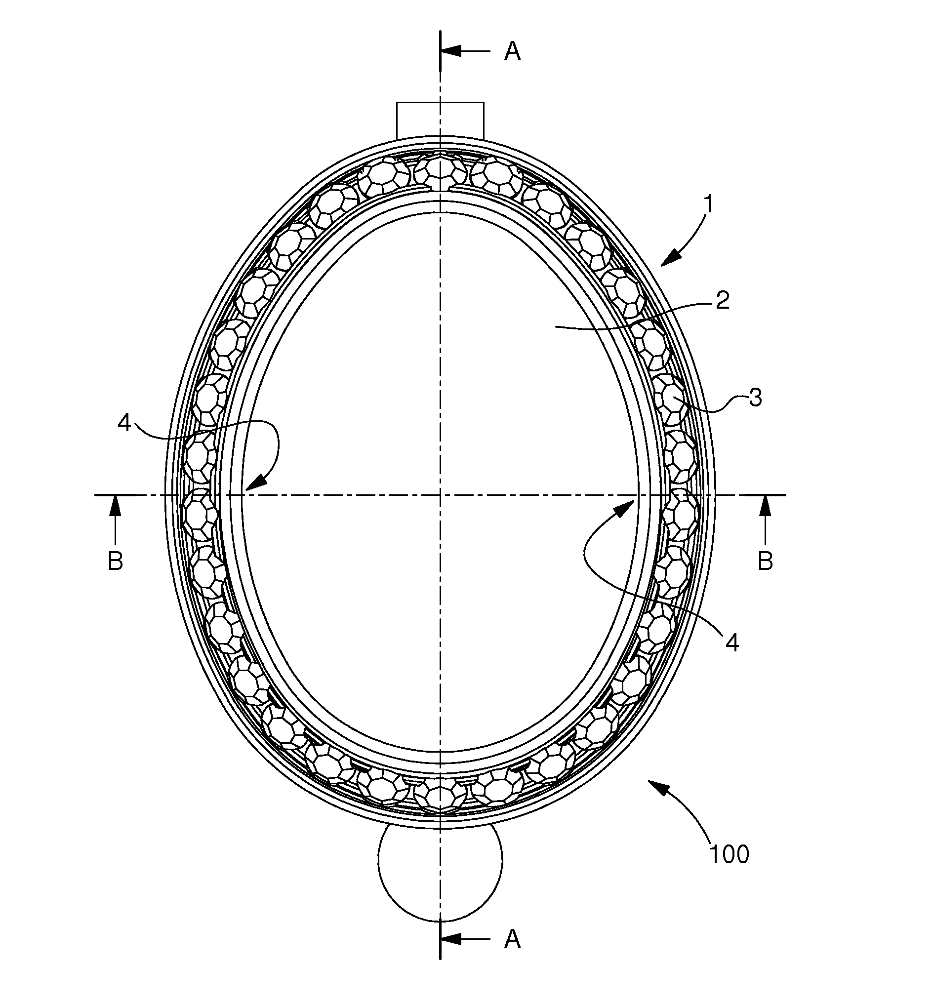 Crystal-bezel assembly unit for a timepiece and process assembly