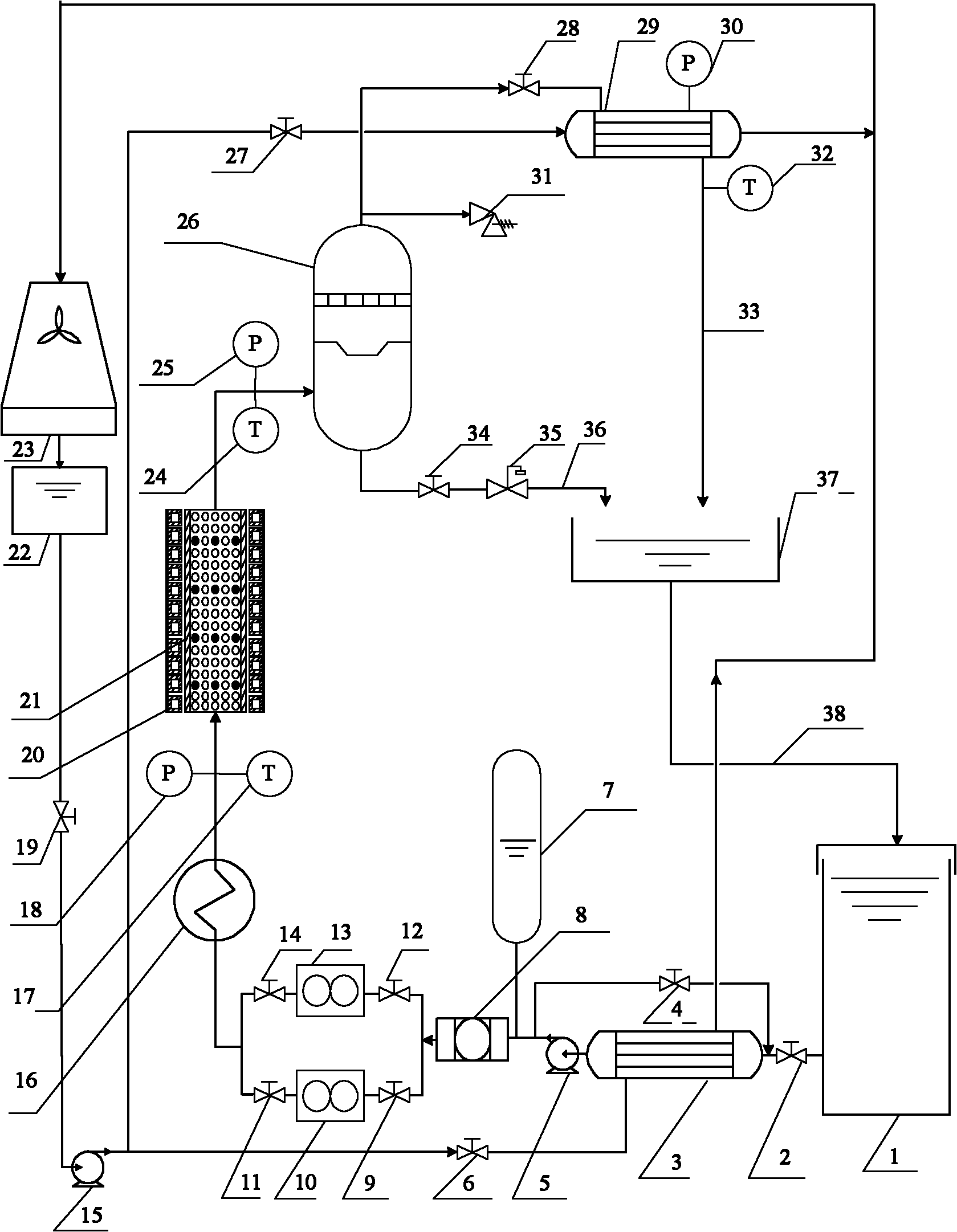 Forced-convection heat transfer experimental device for strong inner heat source containing porous medium passage