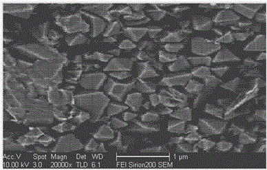 Sub-micron hercynite, as well as preparation method and application thereof