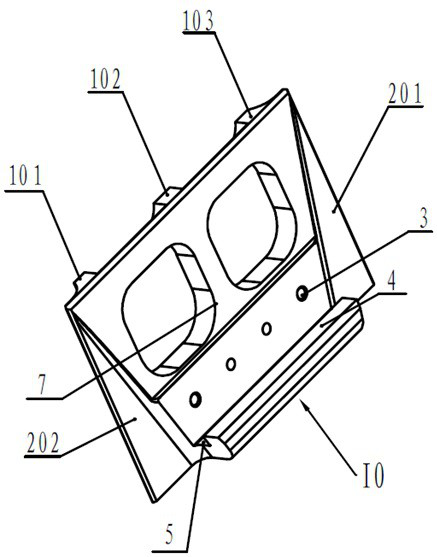 Combined connection structure for mining excavator chassis and mining excavator