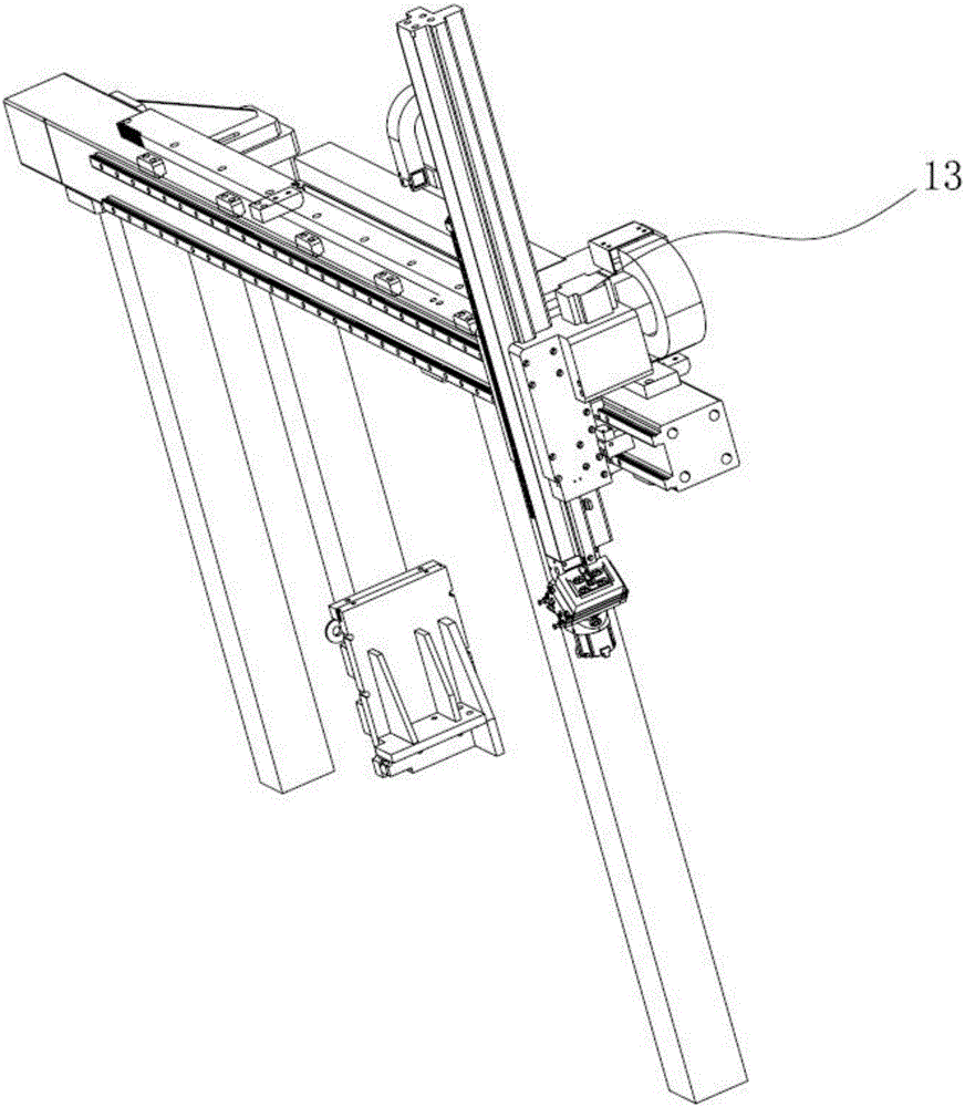 Automatic mechanical arm structure of numerical control machine tool