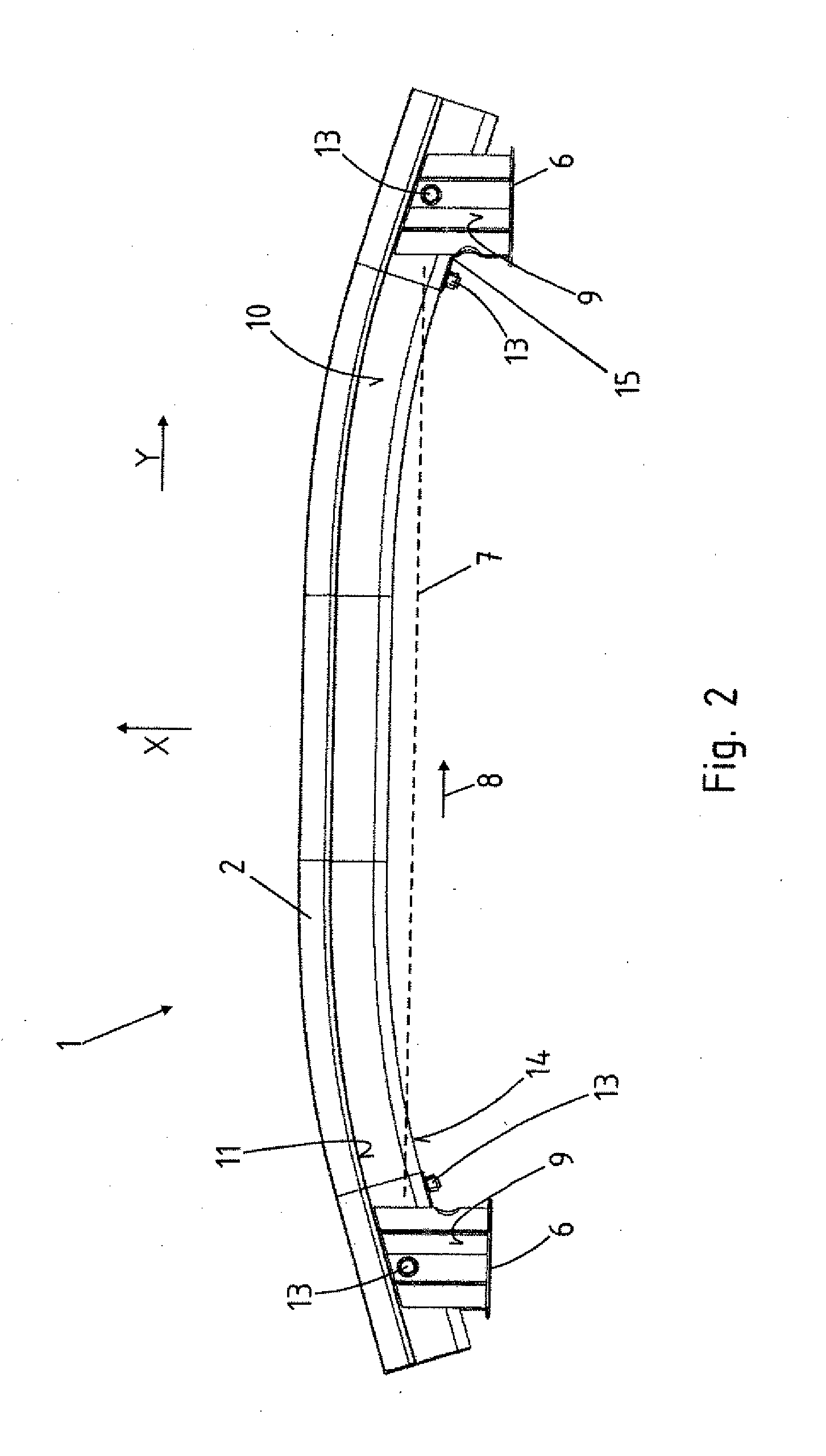 Bumper arrangement for a motor vehicle