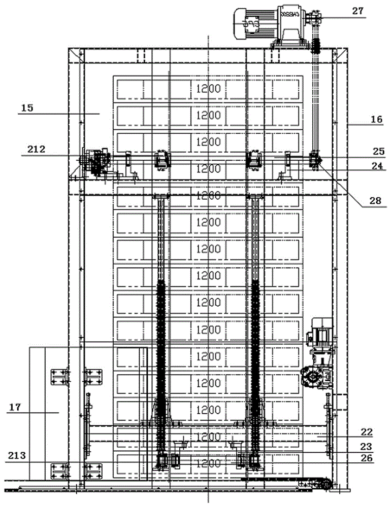 Automatic tray unstacking and stacking device