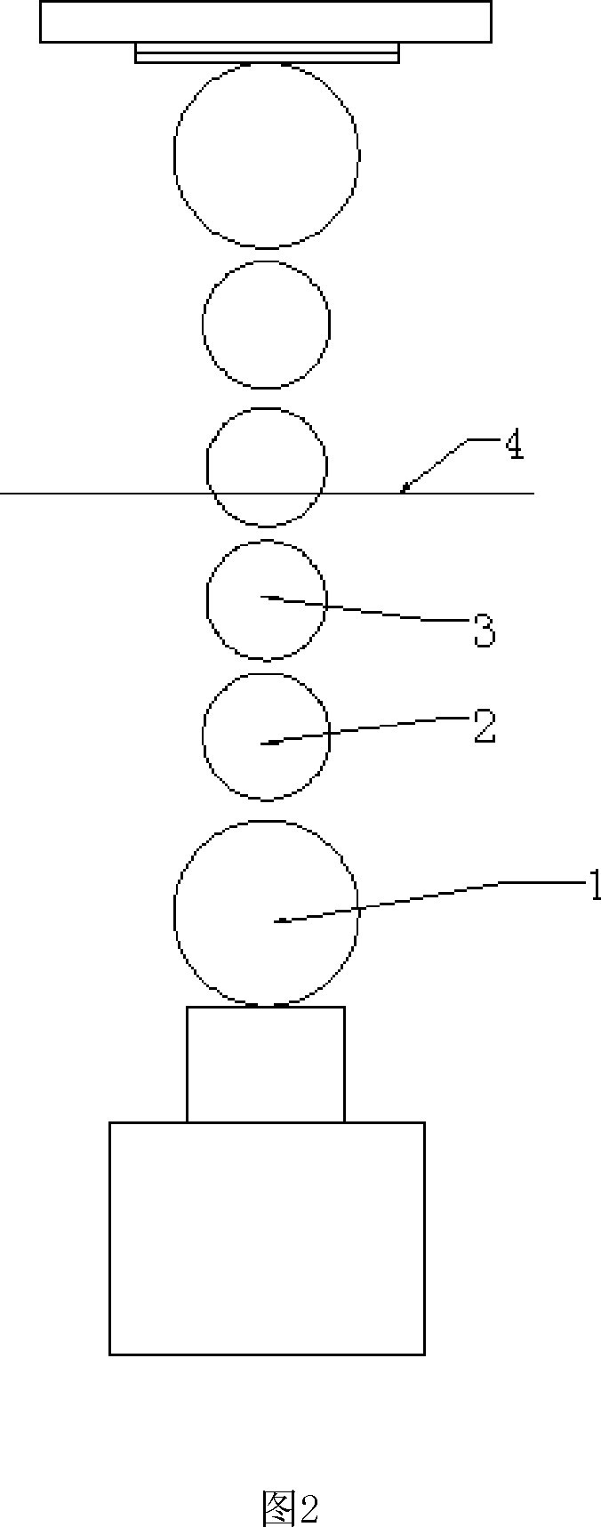 Method for plotting roll gap for changing roller under condition of on-line strip steel in rolling mill