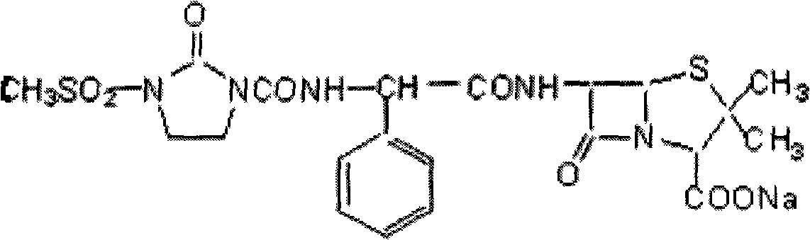 Method for synthesizing mezlocillin sodium through solvent method