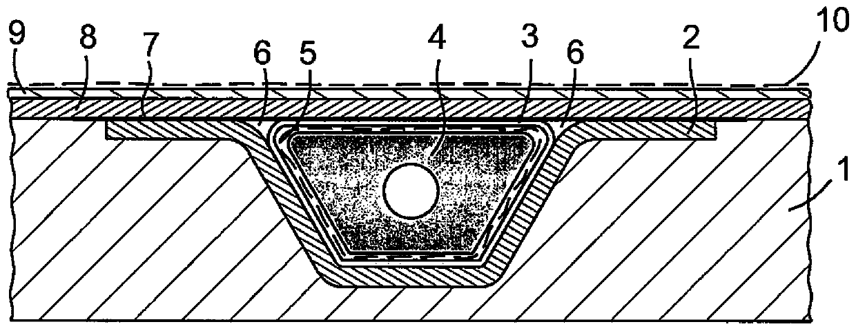 Forming and manufacturing method of composite material hat-shaped reinforced panel based on wire laying technology