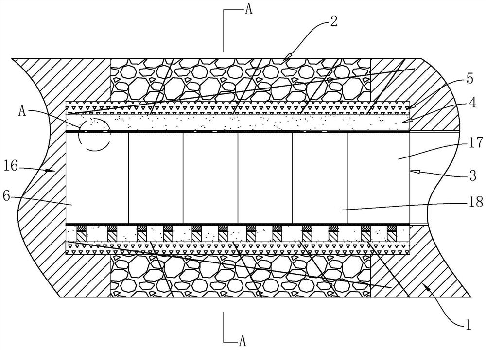 Tunnel structure penetrating through active fault fracture zone and construction method thereof