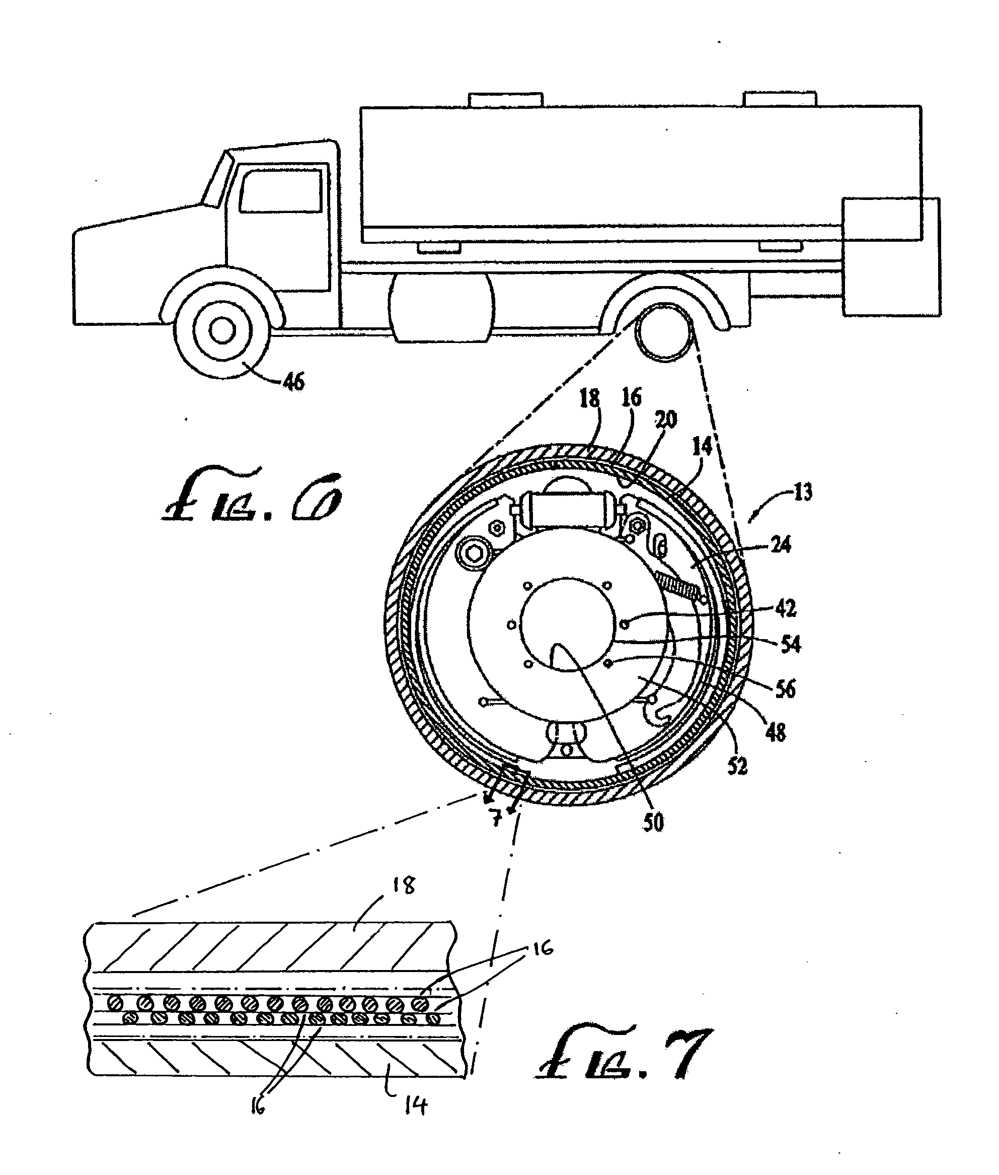 Lightweight reinforced brake drum and method for making same