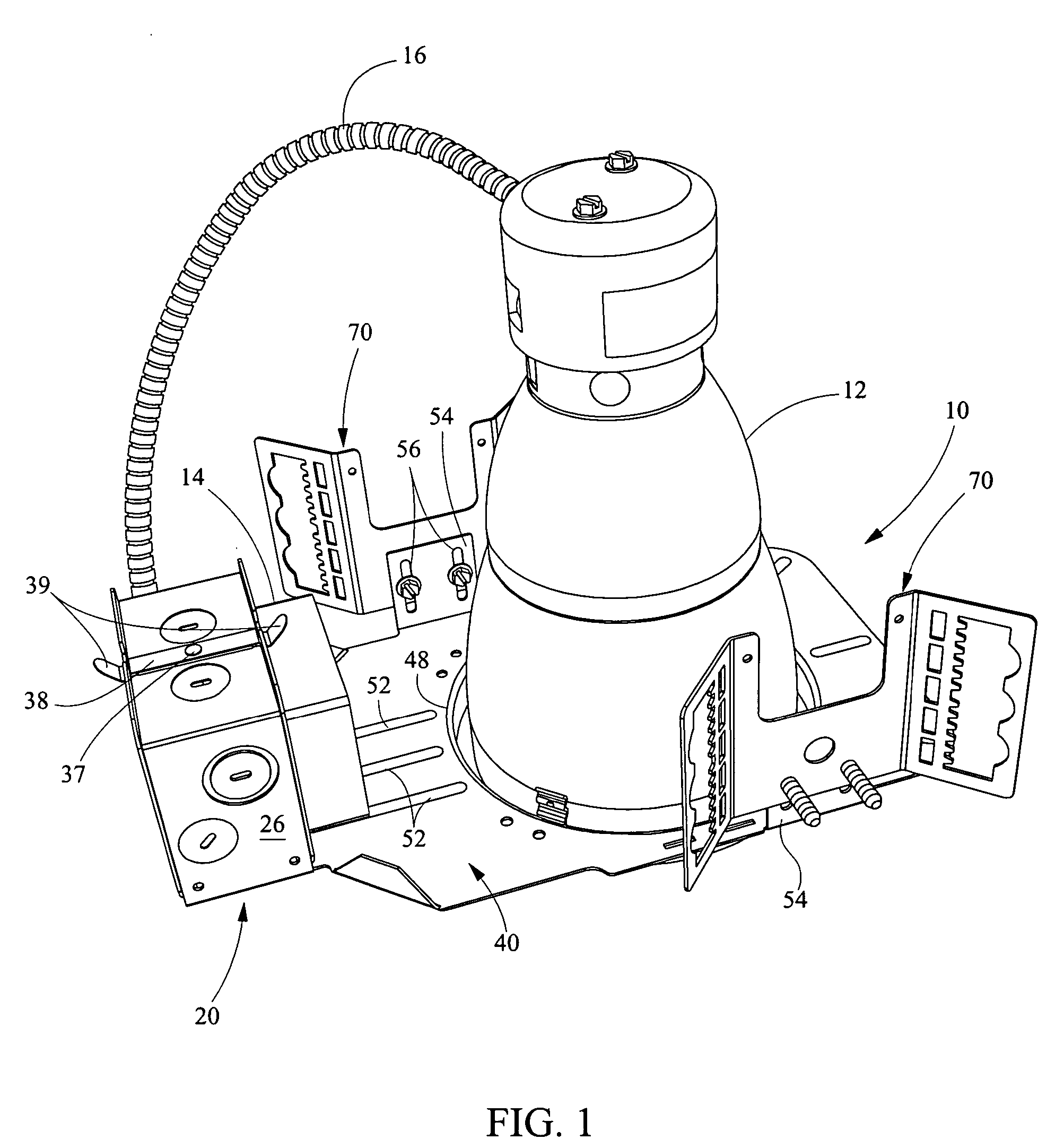 Recessed downlight Mounting fixture