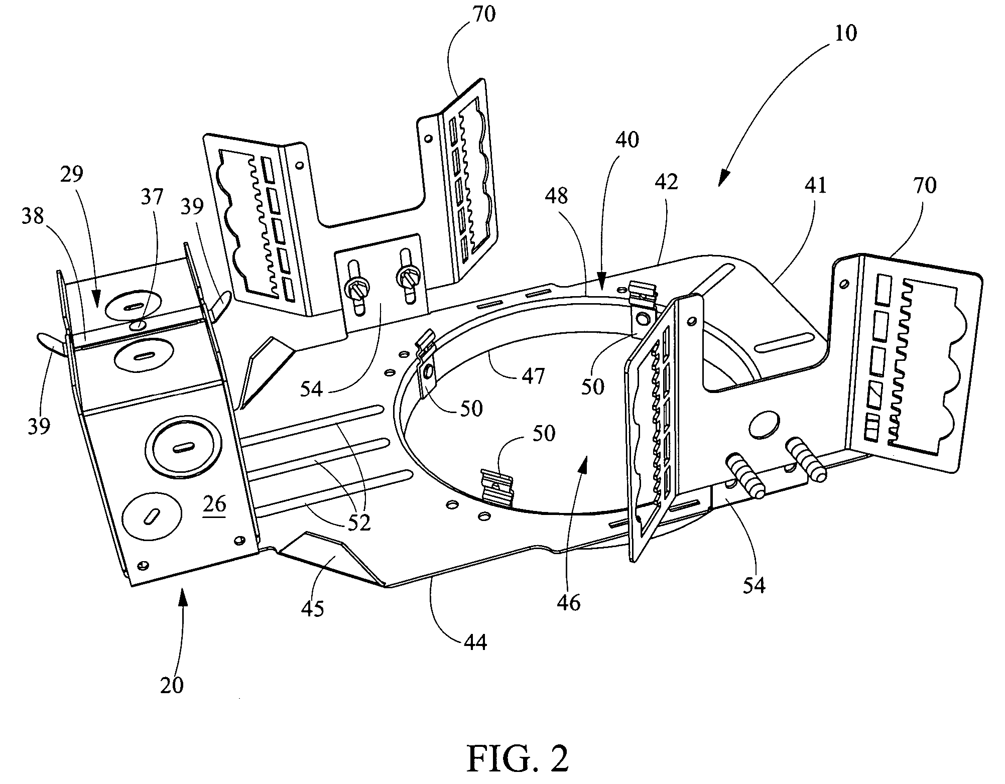 Recessed downlight Mounting fixture