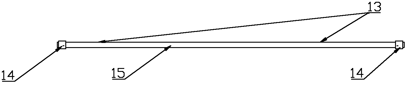 Vortex-induced vibration simulation test device for pre-tensioned deep-sea riser model under step flow