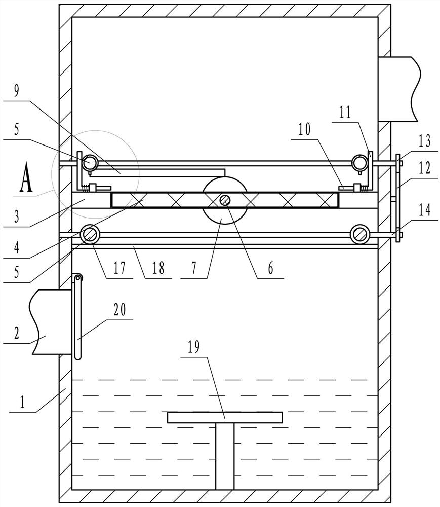 A wet dust removal device