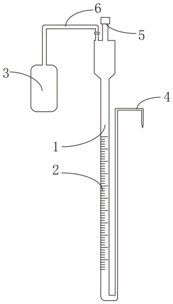 Leakage-proof burette, system and using method thereof