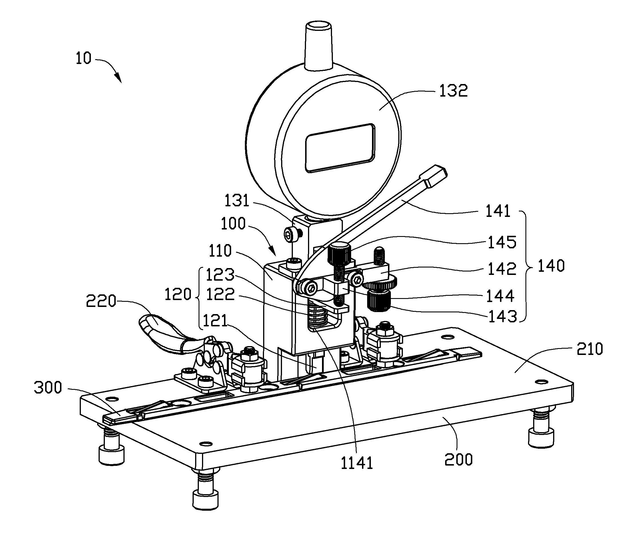 Permanent deformation measurement apparatus for elastic member