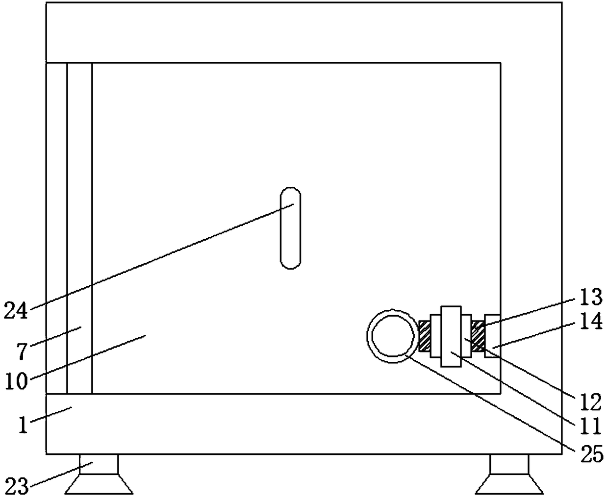 Convenient detection method for power distribution cabinet